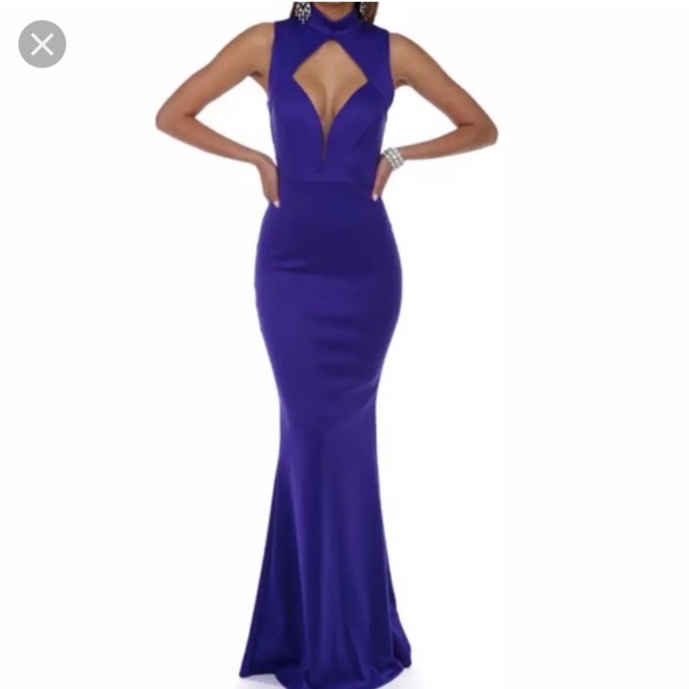 Royal blue gown